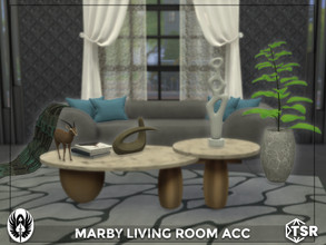 Sims 4 — Marby Living Room Acc by nemesis_im — Sets of furniture from Marby Living Room Acc This set includes 7 items: -