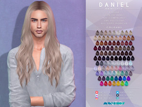 Sims 4 — [Patreon] Daniel - Hairstyle by Anto — Long wavy hair for guys Thank you so much for downloading my hairstyle.