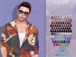 Sims 4 — [Patreon] Diego - Hairstyle by Anto — Bun hairstyle Thank you so much for downloading my hairstyle. <3 If you