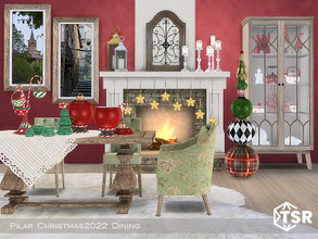 Sims 4 — Christmas2022 Diningroom by Pilar — Christmas2020 Diningroom