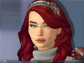 Sims 4 — Snowflake Headband  by PlayersWonderland — A cute snowflake headband with pearls on it. Specs - 3 Swatches -