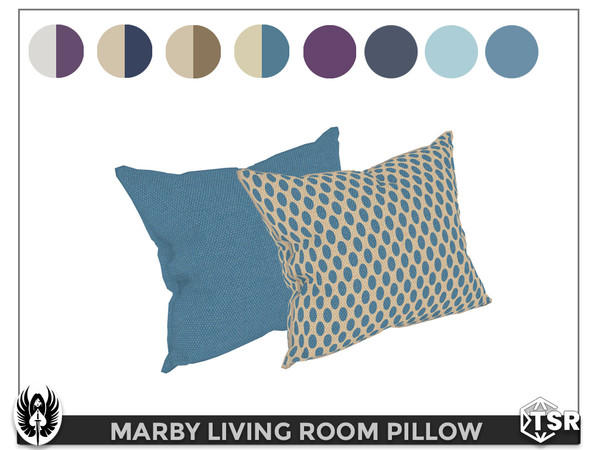 Sims 4 — Marby Living Room Pillow by nemesis_im — Pilow from Marby Living Room Set - 8 Colors - Base Game Compatible