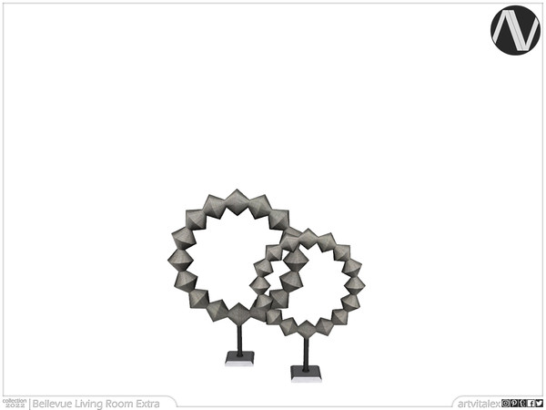 Sims 4 — Bellevue Decorative Auger Ring by ArtVitalex — Living Room Collection | All rights reserved | Belong to 2022
