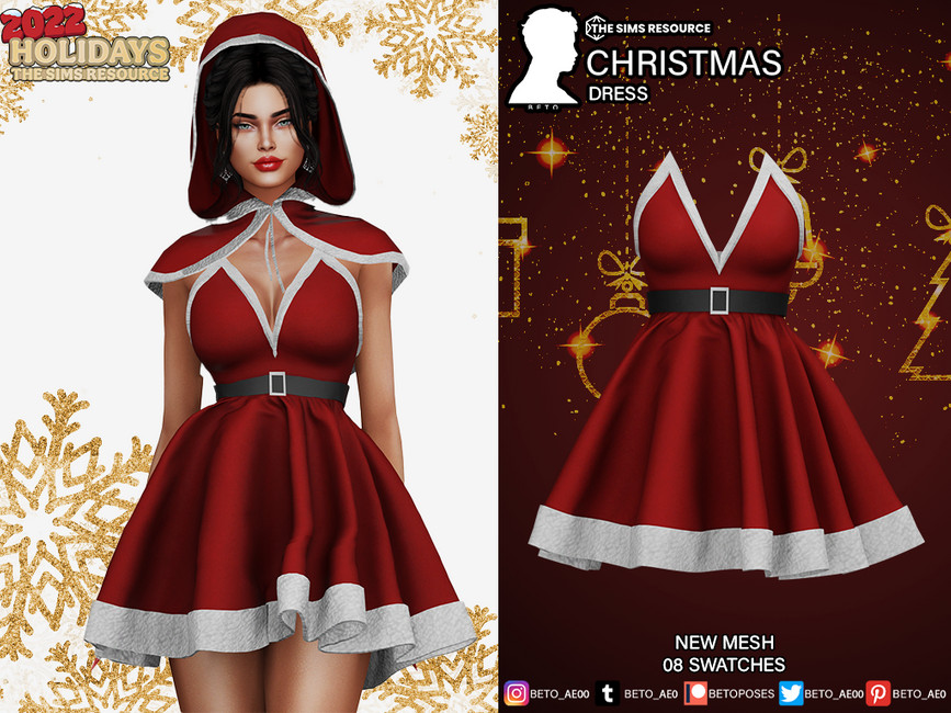 The Sims Resource - Christmas (Dress)