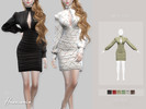 Sims 4 — JEYS-HARMONIE-DRESS by jeys20xx — Created for: The Sims 4 Color: 6 All LODs Supports custom editing of clothing