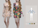 Sims 4 — JEYS-TASMINE-SHIRT by jeys20xx — Created for: The Sims 4 Color: 6 All LODs Supports custom editing of clothing