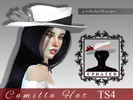 Sims 4 — Lolabellesims TS4 Camilla Hat UPDATED by LolabelleSims — I made this years ago when 1) I was using the creator