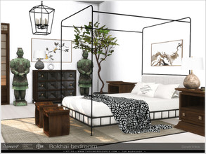 Sims 4 — Bokhai bedroom  by Severinka_ — A set of furniture and decor for the decoration bedroom. In a modern