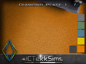 Sims 4 — Diamond Plate 1 by JCTekkSims — Created by JCTekkSims.