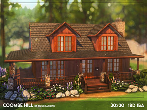 Sims 4 — Coombe Hill (TSR only CC / shell) by xogerardine — Cute cabin for vacation! x