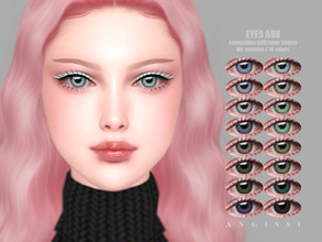 Sims 4 — EYES A88 by ANGISSI — *PREVIEWS MADE USING HQ MOD *Facepaint category *16 colors *Sliders compatible *HQ mod