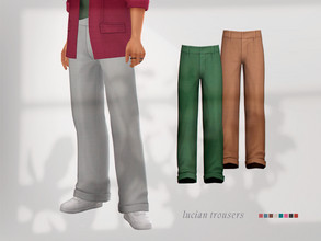 Sims 4 — Lucian Trousers by pixelette — Oversize trousers for both everyday wear and special occasions! Wear it with the