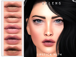 Sims 4 — Lipstick N174 by Seleng — The lipstick has 12 colours and HQ compatible. Allowed for teen, young adult, adult