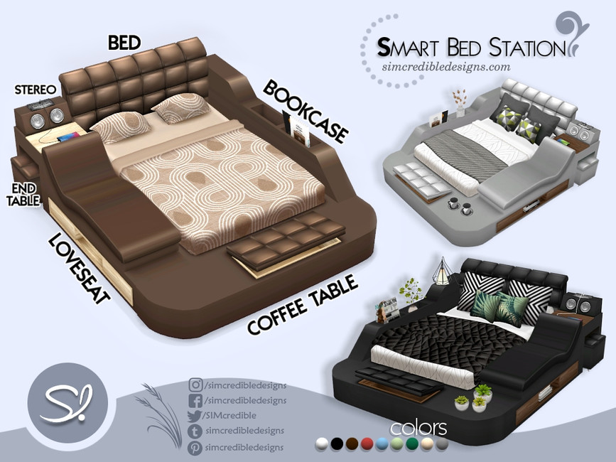 The Sims Resource Smart Bed Station Bed
