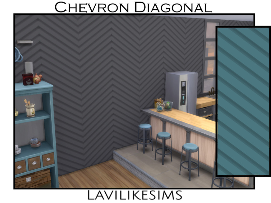 The Sims Resource Chevron Diagonal Panel