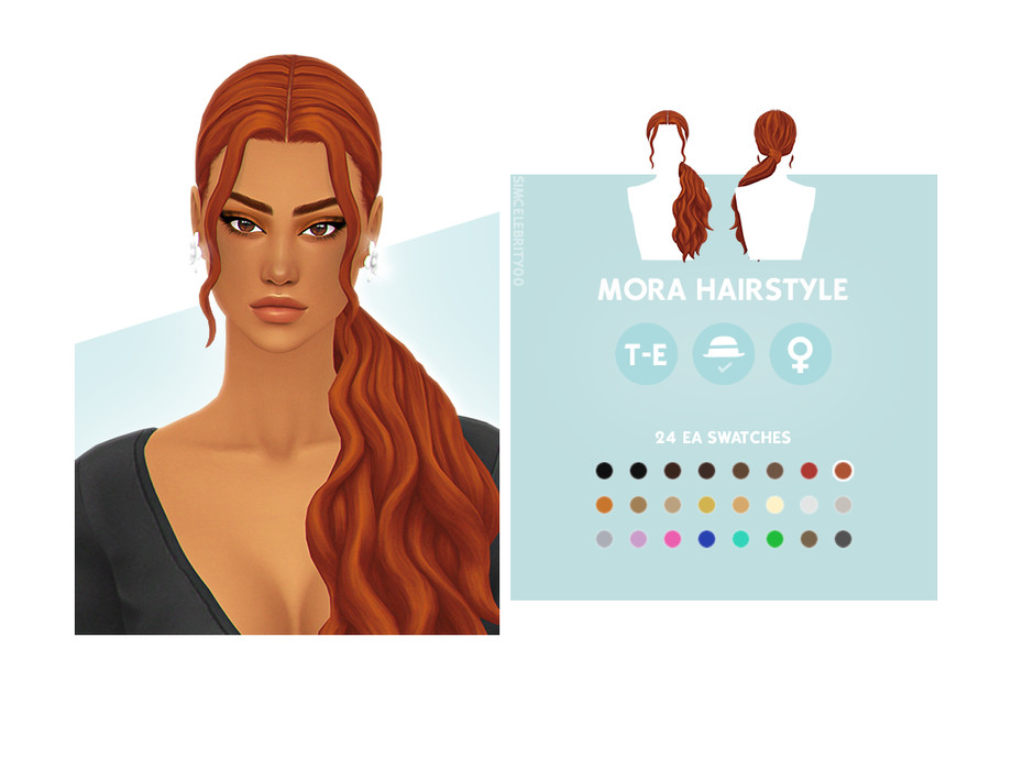 The Sims Resource - Mora Hairstyle
