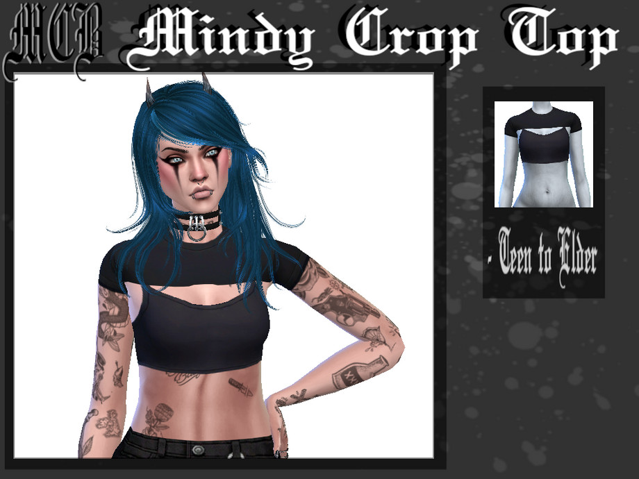 The Sims Resource - Mindy Crop Top