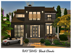 Sims 4 — Black Clouds by Ray_Sims — This house fully furnished and decorated, without custom content. This house has 2
