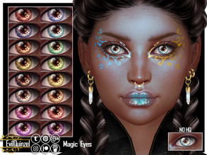 Sims 4 — Magic Eyes by EvilQuinzel — Magical eyes in 16 swatches! - Facepaint category; - Female and male; - Teen + ; -