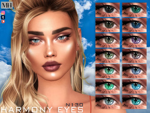 Sims 4 — Harmony Eyes N130 by MagicHand — Shining eyes for males and females in 16 swatches - HQ Compatible. Preview -