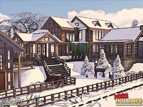 Sims 4 — Winter Villa | noCC by simZmora — A large family house in a winter landscape. Perfect for the winter holidays!