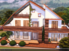 Sims 4 — Overwood by Nessca — Overwood is a villa stylized as a mountain house. Finished on the outside with wood and