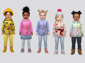 Sims 4 — Maxie Winter Jacket Toddler by McLayneSims — TSR EXCLUSIVE Standalone item 8 Swatches MESH by Me NO RECOLORING