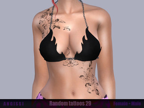 Sims 4 — Random tattoos 29 by ANGISSI — *PREVIEWS MADE USING HQ MOD *HQ compatible *FEMALE+MALE *Works with all skins