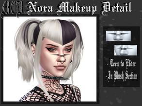 Sims 4 — Nora Makeup Detail by MaruChanBe2 — Cute makeup for the nose <3 In blush section.