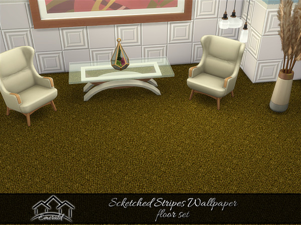 Sims 4 — Scketshed Stripes Floors 3 by Emerald — Add joyful and liveliness to any room.