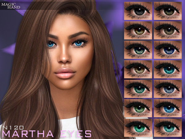Sims 4 — [Patreon] Martha Eyes N120 by MagicHand — Stunning eyes for males and females in 16 swatches - HQ Compatible.