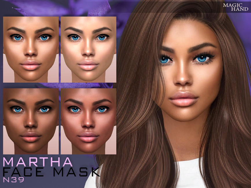 The Sims Resource [Patreon] Martha Face Mask N39