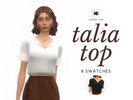 Sims 4 — Talia Top | NOBOO SIMS by nooboo_sims — - all lods - 8 swatches - custom thumbnails - base game compatible