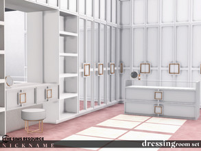 Sims 4 — dressing room set by NICKNAME_sims4 — dressing room set 10 package files. dressing room set_dresser dressing