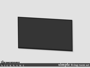 Sims 4 — simple living room set_tv by NICKNAME_sims4 — simple living room set 11 package files. simple living room