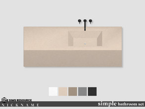 Sims 4 — simple bathroom set_sink by NICKNAME_sims4 — simple bathroom set 12 package files. simple bathroom set_bathtub