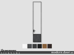 Sims 4 — modern door windows set_single door T by NICKNAME_sims4 — modern door windows set 12 package files. modern door