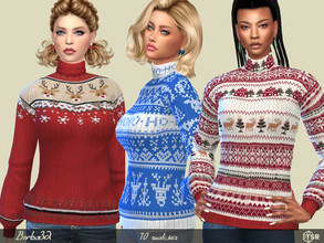 Sims 4 — Ugly Funny Christmas Sweaters by Birba32 — These sweaters can't be missed at Christmas. I hope you like them ...