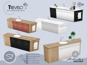 Sims 4 — Treviso sink by SIMcredible! — by SIMcredibledesigns.com available exclusively at TheSimsResource 5 colors +