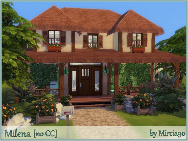 Sims 4 — Milena by Mircia90 — A small cozy house for a family of 4. Lot Size: 30x20 Price: 91 241 $ No CC