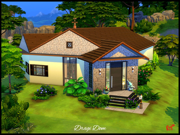 Sims 4 — Dragi Dom by ruja2 — Dragi Dom, a spacious home with three bedrooms and two bathrooms that can accommodate a