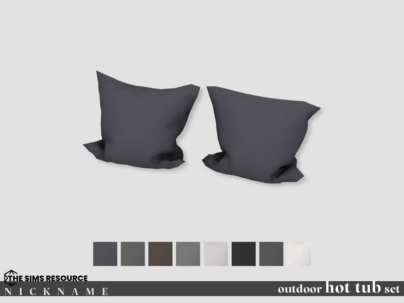Sims 4 outdoor hot tub set_pillow by NICKNAME_sims4