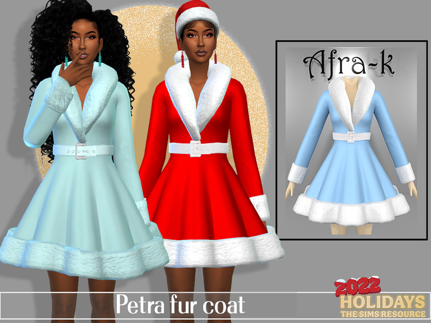 The Sims Resource Petra fur coat