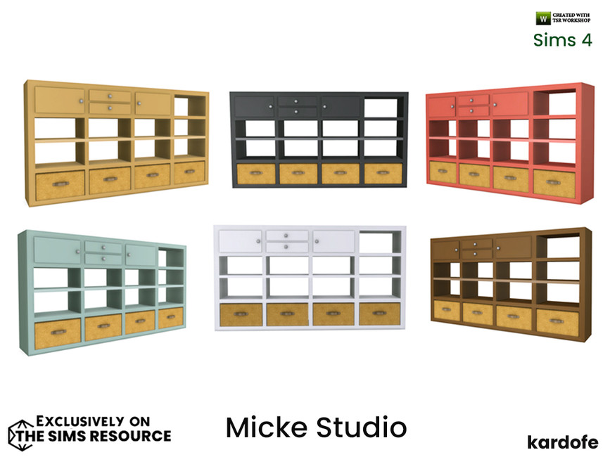 The Sims Resource kardofe_Micke Studio_Bookshelf