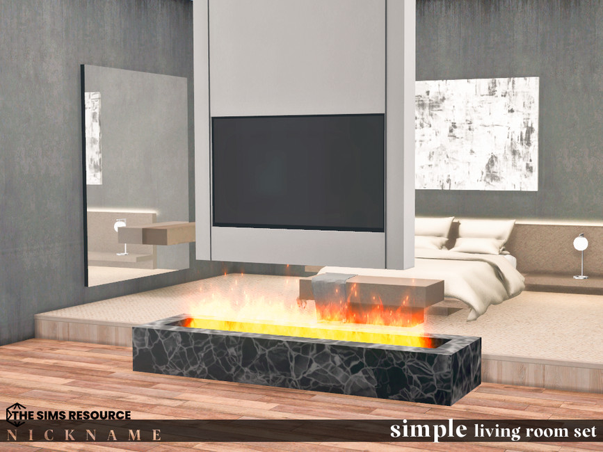 The Sims Resource - simple living room set