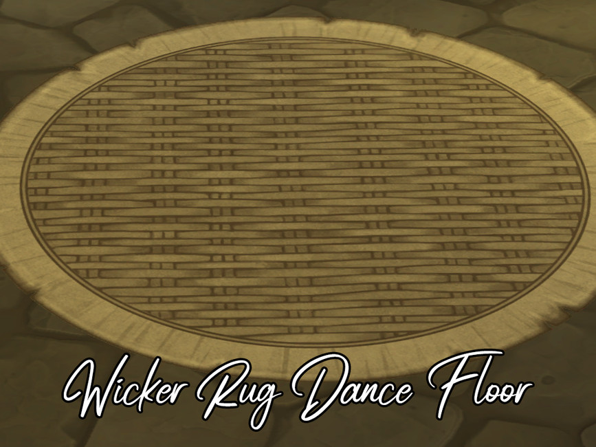The Sims Resource Wicker Rug Dance Floor