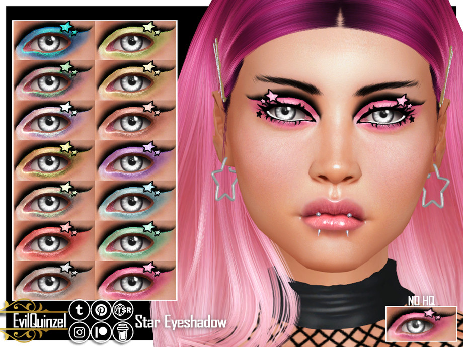 The Sims Resource - Star Eyeshadow