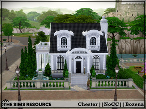 Sims 4 — Chester by Bozena — The house is located in the Britechester . Have fun Lot: 20 x 20 Value: $ 47 940 Lot type:
