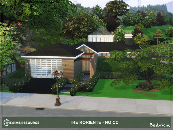 Sims 4 — The Koriente NoCC by Sedricia — The Koriente NoCC It's A Good House, Brindleton Bay Modern Family House Full