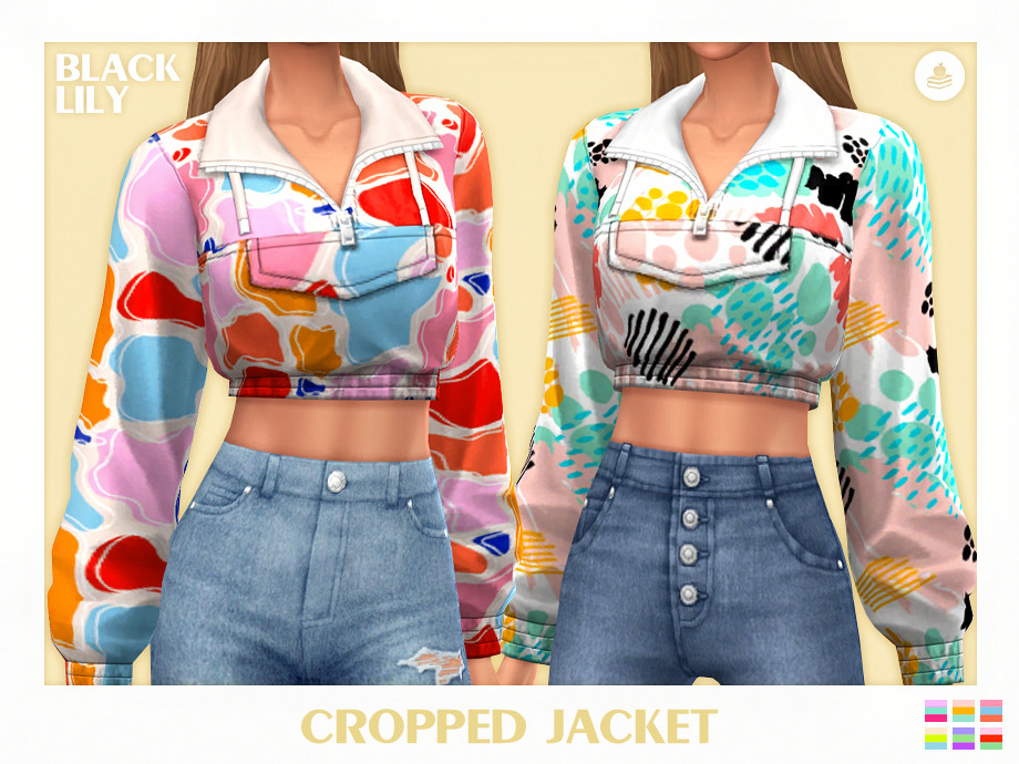 The Sims Resource - Cropped Jacket